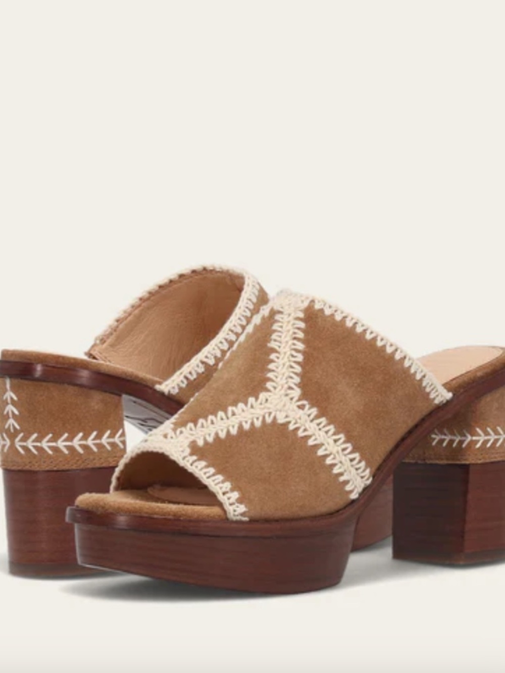 FRYE PIPA CROCHET PLATFORM SANDAL 9.5M